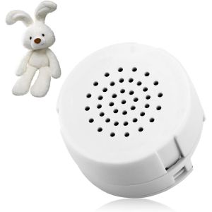 Enregistreur Vocal pour Peluche 60 Secondes,Bo&icirc;te de Son Vocale Enregistrable avec Message Personnalis&eacute;,Mini Enregistreur Vocal pour Jouets,Peluches,Cadeau DIY et Enregistrement de Messages.[V382] - Neuf