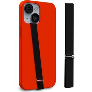 Sangle Main Pour Smartphone [ 20 Cm ]-Universal Phone Strap En Silicone-Pour Samsung Galaxy S24 / Apple Iphone 13 Mini Etc.-Noir - Neuf