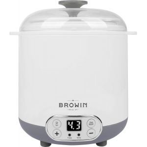 NouvelHorizonstore-801013 Yaourti&egrave;re - Fromag&egrave;re avec Thermostat 1,5 L | Machine &Eacute;lectrique pour Yaourts et Fromages Faits Maison | Temp&eacute;rature 22-50&deg;C | Timer jusqu'&agrave; 48 h | Blanc - Neuf