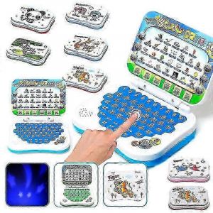 Ordinateur portable 2025, jouet d'apprentissage du chinois et de l'anglais pour gar&ccedil;ons, b&eacute;b&eacute;s et filles, enfants, DB - Neuf