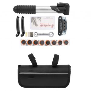 Kit De Reparation De Velo, Sac De Rangement, Outil De Reparation De Pneus Avec Rustines, Cle, Kit De Rangement, Outil De Reparation - Neuf