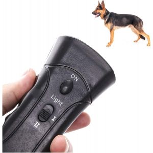 Dispositif Anti-Aboiement Portable,Répulsif À Ultrasons Pour Chien 3 En 1 Arrêter L'aboiement Train Formation Dresseur De Chiens - Neuf
