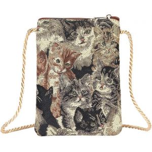 Loc-Mini Sac À Bandoulière Pour Téléphone Portable,Sac À Main Intelligent Avec Motif Animal - Neuf
