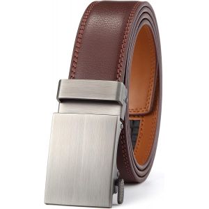 Tianyi-Ceinture Pour Homme En Cuir Véritable Avec Boucle Automatique Largueur-3.5cm - Neuf