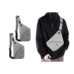 Lot De 2 Sacs &Agrave; Dos Bandouli&egrave;re Antivol Pour Gauchers, Id&eacute;aux Pour Les Voyages Et Le Sport. - Neuf