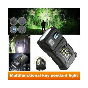 Lampe Torche Led Compacte Et Rechargeable Par Usb - Lampe Torche Polyvalente Pour Le Camping, Les Urgences Et L'utilisation Quotidienne - Neuf