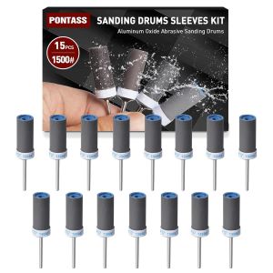 10 Pièces 600 Grains Tambours De Ponçage Pour Outil Rotatif Dremel, Mèches De Ponçage, Manchons Abrasifs Avec Des Tiges De 3 Mm, Manchons De Ponçage Pour Le Ponçage Et Le Polissage Métallique. - Neuf