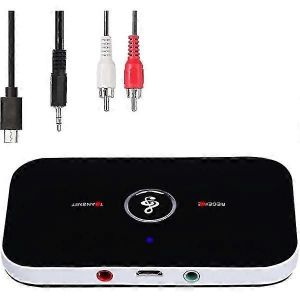 &Eacute;metteur-r&eacute;cepteur Bluetooth 5.0,r&eacute;cepteur adaptateur audio st&eacute;r&eacute;o portable sans fil 2-en-1 avec compatible RCA/3,5 mm audio HD &agrave; faible latence - Neuf