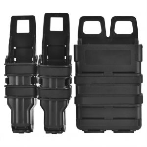 Tactique Molle Holster Chargeur Sac Fusil Pistolet Mag Pochette Set Pour Jeu De Chasse Militaire (Noir) - Neuf
