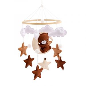 Mobile B&eacute;b&eacute; En Bois - Chambre De B&eacute;b&eacute; Cloche De Lit - Cadeau Pour B&eacute;b&eacute; Fille Ou Gar&ccedil;on - D&eacute;coration Chambre B&eacute;b&eacute; - Neuf