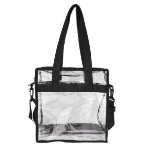 HJLIAN Trousse de toilette transparente en PVC, trousse de maquillage de voyage, sac divers (noir) - Neuf