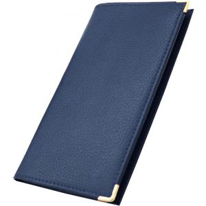 CAUC-- Etui Porte chéquier Porte Carte crédit pièce d'identité (C07 Bleu Indigo) - Neuf