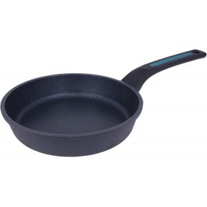 S&eacute;rie Thera | Po&ecirc;le Anti-Adh&eacute;sive | Aluminium Coul&eacute; | Compatible Tous Feux | Manches Ergonomiques En Plastique Et En Silicone | &Eacute;conomie D'&eacute;nergie | Va Au Lave-Vaisselle | Noir Et Bleu (18 Cm) - Neuf