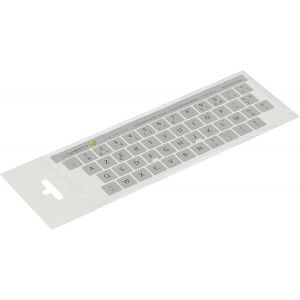 KAL-&reg; 14X14 Mm - Autocollants Fran&ccedil;ais Azerty - Pour Claviers Pc Et Ordinateur Portable - Avec Stratifi&eacute; Mat R&eacute;sistant Aux Rayures | French Keyboard Stickers | Couleur : Argent&eacute; - Neuf