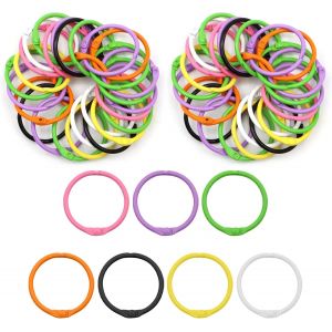 30 Pcs Anneaux De Livre En M&iquest;&iquest;Tal, Anneaux De Reliure, Reliure Anneaux M&iquest;&iquest;Talliques, Pour Cahier Scrapbooking Livre Classeur Porte-Cl&iquest;&iquest;S - Neuf