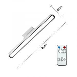 Ore-Lampe De Bureau Led Aste Par Usb,Lumière De Table À Gradation Continue,Lampe De Nuit Magnétique Pour Chambre À Coucher,Lampes De Table De Lecture-White Remote Control- - Neuf