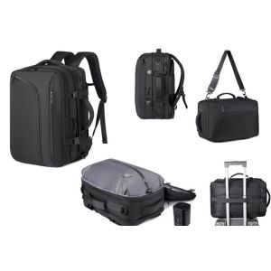 Sac &agrave; dos de voyage &agrave; compression sous vide avec compartiment pour ordinateur portable et pompe - Neuf