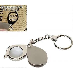 Portable 8x Pliage Loupe Avec Keychain Imperm&eacute;able &Agrave; L'eau L'utilisation Quotidienne De L'outil - Neuf