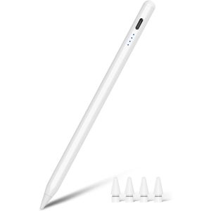 Stylet pour iPad, Pencil pour iPad 2018-2025 avec 10H D'autonomie & Rejet de la Paume, Pencil 1ere Generation pour iPad 6-10/A16, iPad Pro 11""/12,9""/13''/M4, iPad Air 3-5/M2/M3, iPad Mini 5-6 - Neuf