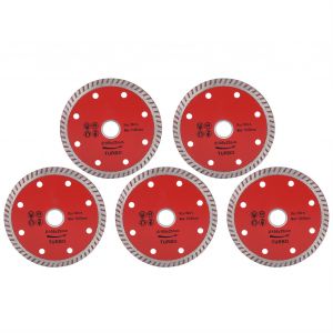 XYONG Lot de 5 lames de scie diamantees ondulees en ceramique, pour le travail du bois, 105 mm - Neuf