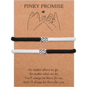 Kal-Bracelet Couple Cadeau Couple Kabbalah Porte-Bonheur Amulette Cadeau Saint-Valentin Bracelet Couple Amoureux Pour Lui Elle Femmes Hommes Petit Ami Amie Fiançailles Noël Anniversaire - Neuf