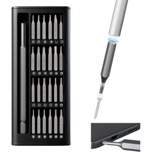 Kalanka-Kit Tournevis De Pr&eacute;cision 25 En 1 Avec Embouts En Tungst&egrave;ne, Mini Set Outils Portables Torx &Eacute;toile Pour Smartphone Pc Ordinateur Portable Lunettes Montres Appareils &Eacute;lectroniques Et R&eacute;parati - Neuf