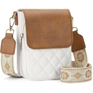 CAUC-Sacs Bandouli&egrave;re Femme, Sac T&eacute;l&eacute;phone Portable avec Fentes pour Carte, Petit Sacoche Femme Bandouli&egrave;re, Sac a Main avec R&eacute;glables Bandouli&egrave;re - Neuf