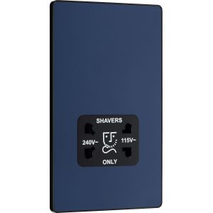 Bg Evolve Prise Rasoir Double Tension Bleu Mat 115/240 V - Neuf