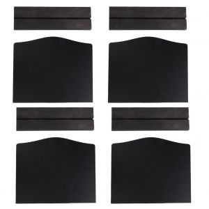 Hjlian Lot De 4 Mini Tableaux Noirs Innovants Double Face, Decoration Pour Maison, Hotel, Bar, Bureau - Neuf