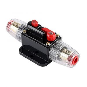 Porte-fusible 20 A, porte-fusible automatique 12 V - 24 V, disjoncteur en ligne automobile, interrupteur de r&eacute;initialisation manuelle - Neuf
