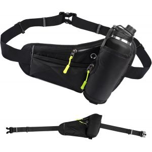 Jexnovashop-Ceinture Running Avec Porte-Bouteille, Ceinture De Course R&eacute;glable Pour Homme Et Femme, Sacs Banane Running, Grande Capacit&eacute;, R&eacute;fl&eacute;chissante, Ceintures Porte-Gourde Pour Courir, V&eacute;lo Et R - Neuf