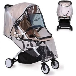 Habillage Pluie Universel Poussette Transparente Housse De Pluie Étanche Et Durable, Protection Pluie Et Vent - Neuf