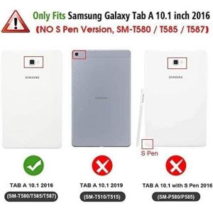 Coque Pour Samsung Galaxy Tab A 10.1 Pouces 2016 (Sm-T580/ Sm-T585), Veille/Réveil Automatique Étui Avec Fonction Support Housse Galaxy Tab A6 10.1"" - Chat Rose[Coq9127776] - Neuf