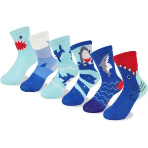 Utigh-6 Paires Chaussettes Garçon Enfants Confortables Et Douces De 2 À 11 Ans - Neuf