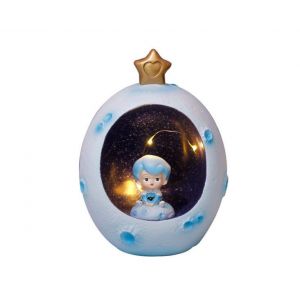 Veilleuse En R&eacute;sine En Forme De Coeur Et De Lune Pour Chambre Et Salon - Neuf