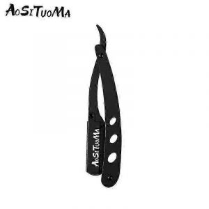 Rasoir Manuel Lancienne En Acier Inoxydable Antidrapant Pliant Vintage Barbier Porte-Rasoir Bord Droit (Lame Non Incluse) 2025 - Neuf