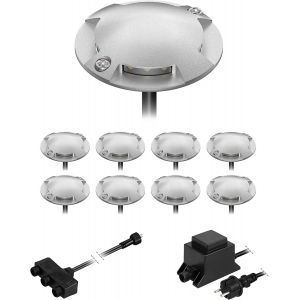 Lampadaire Led Bunda, 4 Lampes, Pour L'extérieur, Passable, Blanc Froid, Jeu De 9 Pièces[Amp748180] - Neuf