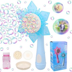 KAL-Machine À Bulles Automatique Pour Enfants, Avec Liquide À Bulles De Savon, Bâton À Bulles Pour Fille Et Garçon, Pour L'Intérieur Et L'Extérieur, Anniversaire, Fête, Mariage, Jouet D'Été (D) - Neuf