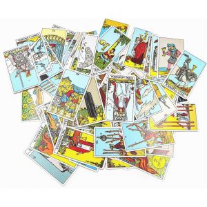 Chenquansarl-Cartes De Tarot Avec Guide Pour D&eacute;butants Ensemble De 78 Cartes De Tarot Classiques - Neuf