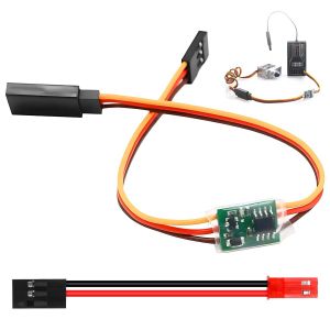 Interrupteur Rc Télécommandé ¿ Aux Marche/Arrêt Relais Électronique Pour Lumières, Système De Fumée Et Accessoires ¿ Compatible Voitures, Camions, Bateaux, Drones Et Avions Télécommandés¿5a¿-Hemlosk - Neuf