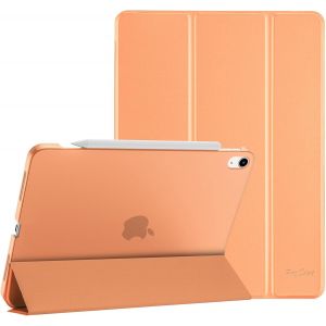 Coque Pour Ipad Air 11 Pouces (M3) 2025/(M2) 2024, Air 5ème 2022/4ème 2020 10.9 Pouces, Étui De Protection Anti-Chute, Rabat Magnétique Stable -Orange - Neuf