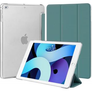ELVORIX-Coque pour iPad 6&egrave;me/5&egrave;me g&eacute;n&eacute;ration 9,7 Pouces,Compatible avec iPad Air 1/Air 2, &Eacute;tui de Protection L&eacute;ger Coque Arri&egrave;re en PC Rigide Translucide Givr&eacute; pour iPad 9,7"", Vert Nuit - Neuf
