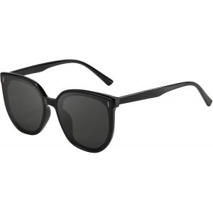 Lunettes De Soleil Pour Homme Et Femme Avec Lentille En Nylon Pour Conduite, Plage, Randonnée, Cyclisme, Design Tendance, Anti-Uv, Uv400, Anti-Éblouissement, Monture Tr, Noir, Noir - Neuf