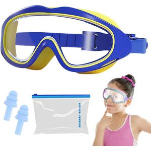 Lunettes De Natation,De Plongée,Panoramique À 180°,Anti-Fuite,Anti-Buée,Avec Bouchons D'oreille,Pour Enfants De 4 À 12 Ans,Garçons Et Filles.[A228] - Neuf