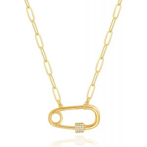 Kal-18k Or Mode Long Collier Pendentif Collier Pour Les Femmes Filles Fait À La Main Bijoux Minimaliste Mode En Forme De Y Pull Collier Cadeau Pour Elle - Neuf