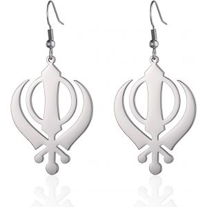 Kal-Collier Sikhisme Sikh Khanda En Acier Inoxydable Avec Pendentif En Forme D'épée Pour Homme Et Femme - Neuf