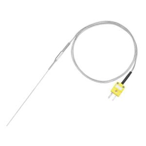 Thermocouple de type K avec fiche,sonde de capteur de temp&eacute;rature -50 &agrave; 1100&deg;C,fil de 3,3 pieds 0,5x150mm - Neuf