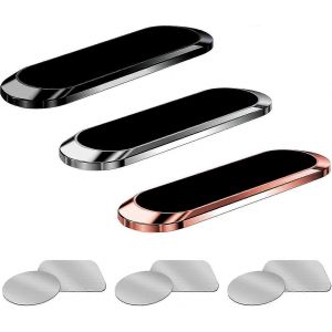 Support De T&eacute;l&eacute;phone Portable Aimant De Voiture,Pack De 3 Support De T&eacute;l&eacute;phone Portable Pour Voiture,Mobile De Voiture R&eacute;glable &Agrave; 360 Degr&eacute;s - Neuf