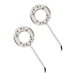 2 Pi&egrave;ces GX53 Pied de Lampe Base Support Lampes Standard GX53 Support Lampe avec 12 cm Ligne Connexion C&acirc;ble pour Les Vitrines Les Armoires de Cuisine (Blanc) - Neuf