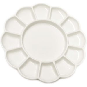 Plateau De M&iquest;&iquest;Lange En Porcelaine De 20,3 Cm Pour Aquarelle, Gouache, Peinture &iquest;&iquest; L'huile Acrylique, 13 Pi&iquest;&iquest;Ces - Neuf